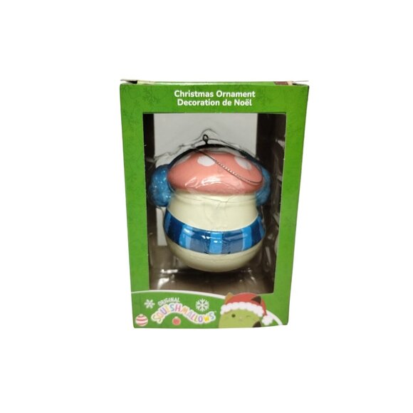 Squishmallows Malcolm Mushroom 3 in Christmas Tree Holiday Ornament Kurt Adler - Picture 5 of 8